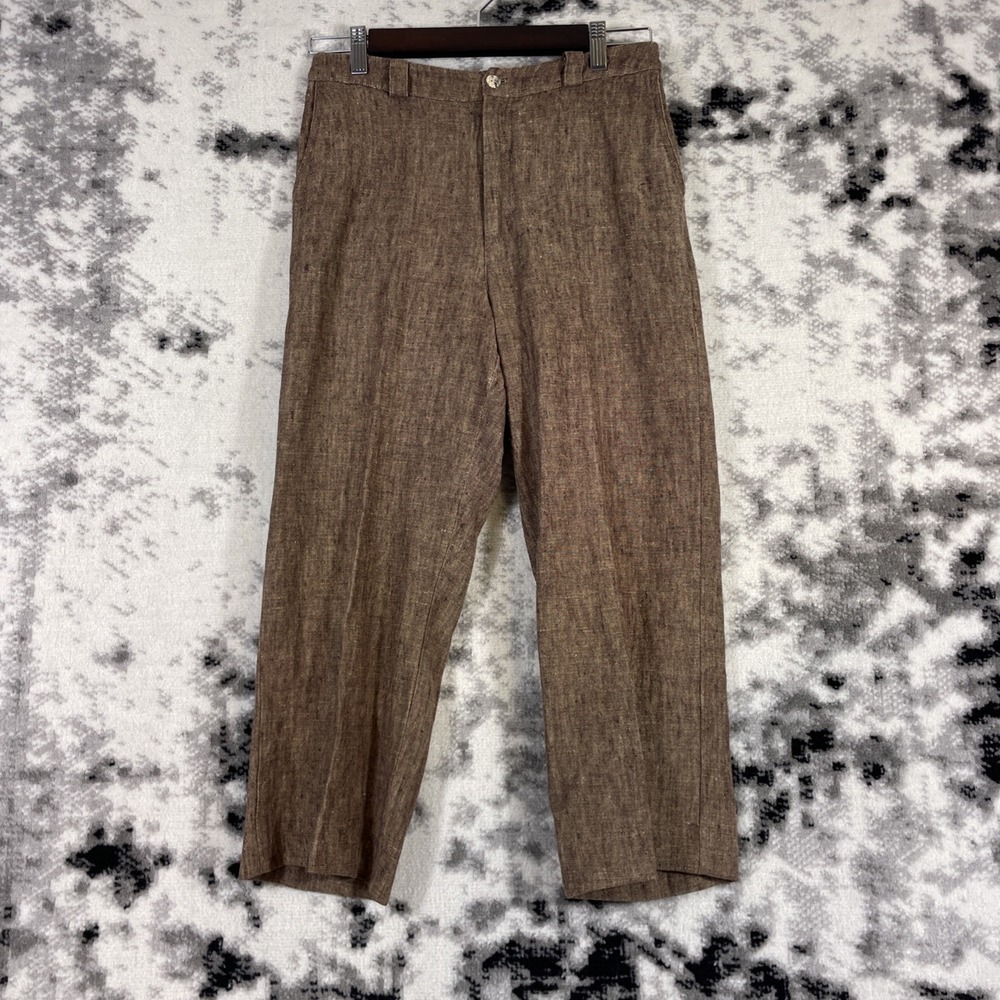Chicos Design Pants Womens Size Small (0) Brown Hippie Woven Boho Summer Comfort